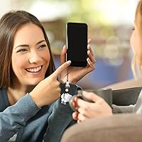 Vista 9 de Correa para teléfono celular - Colgante móvil con dije de la suerte, decoración de cordón celular para llavero móvil