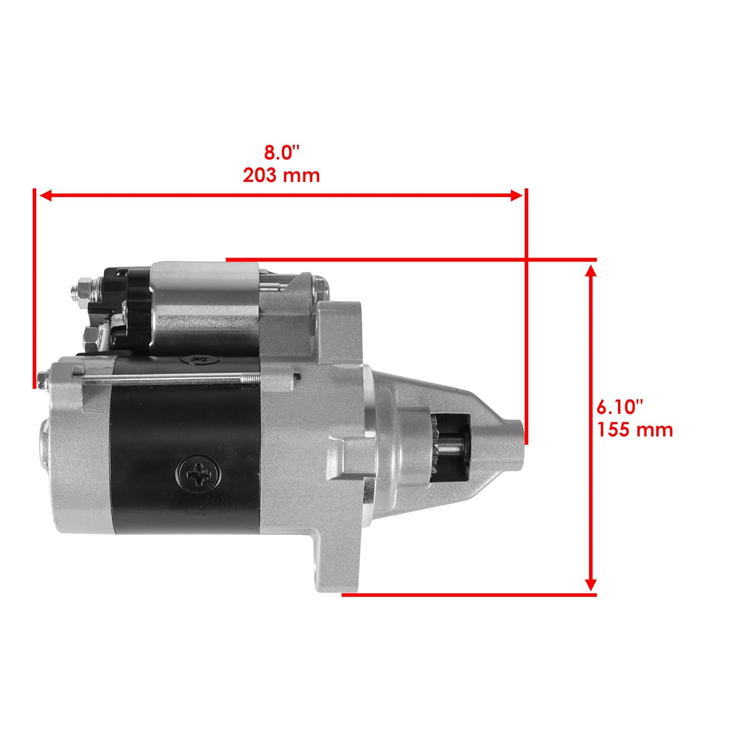 Caltric Starter Motor Compatible with Briggs & Stratton 84006533 845761