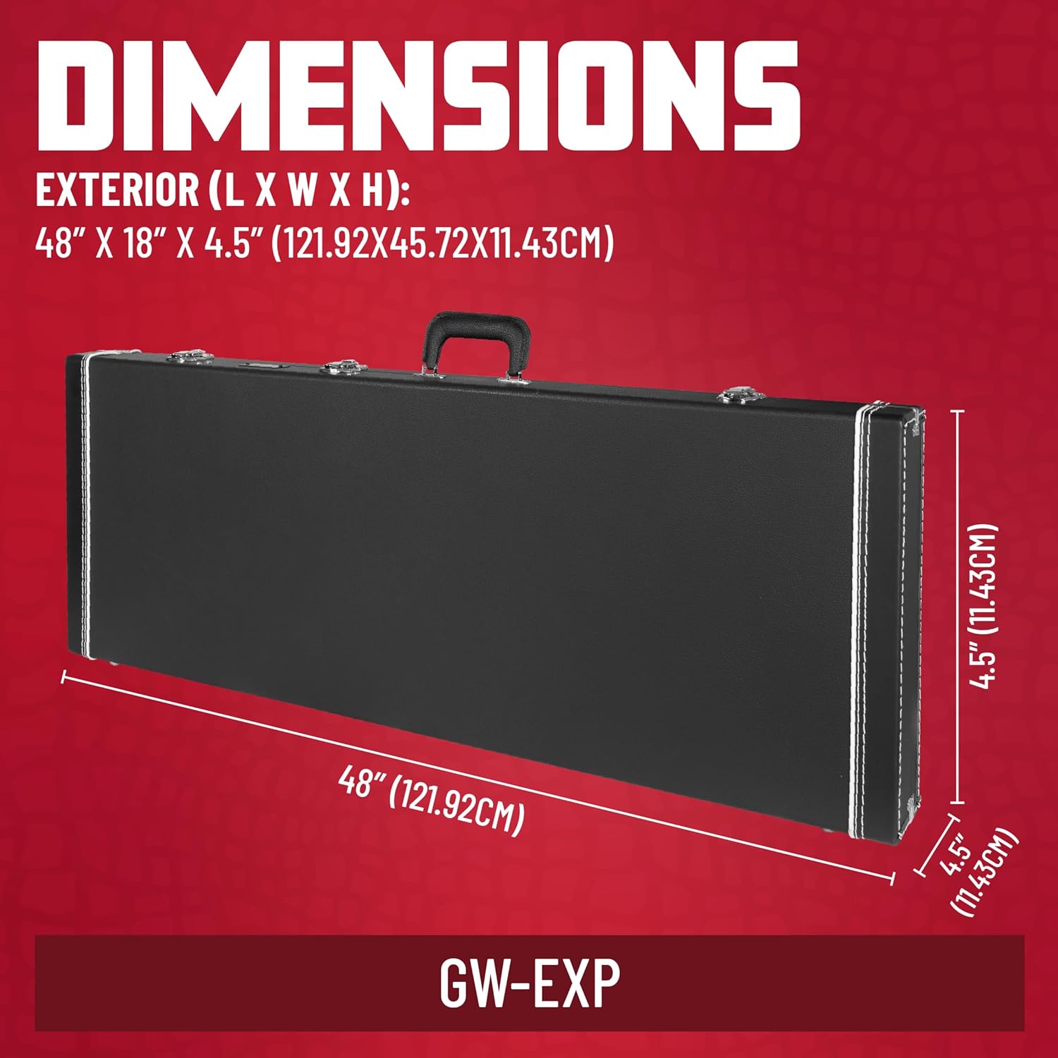 Gator Cases Deluxe Wood Case for Explore Style Electric Guitars; (GW-EXP)