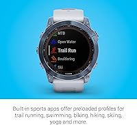 Vista 6 de Garmin Fenix 7X Sapphire Solar (Renovado), Reloj Inteligente de Aventura, con Capacidades de Carga Solar, Reloj GPS Robusto para Exteriores
