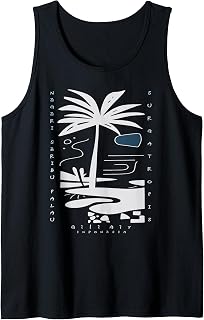 Gili Air – Minimalist Island Vibes Tropical Bohemian Art Tank Top
