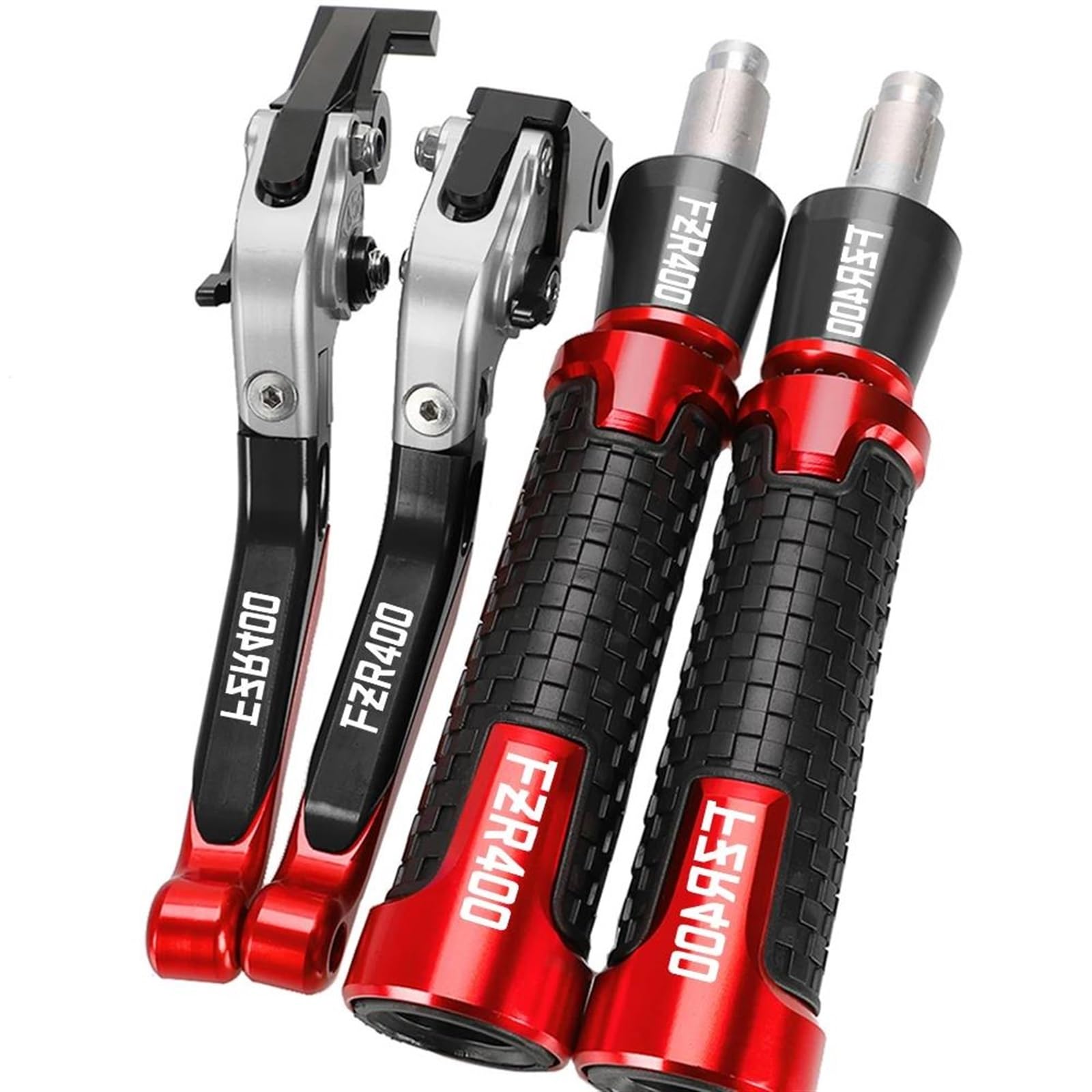 VTAIEX Motorbike Accessories Motorcycle Adjustable Brake Clutch Levers for Y-AMAHA FZR400 FZR 400 FZR-400 1988 1989 1990 Fzr400 22MM Hand Grips Handlebar End