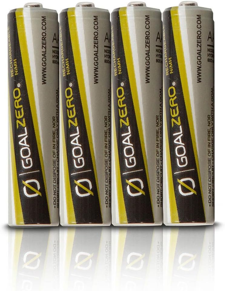 Goal Zero Guide 10. Four rechargeable NiMH AAA batteries Amazon.co.uk