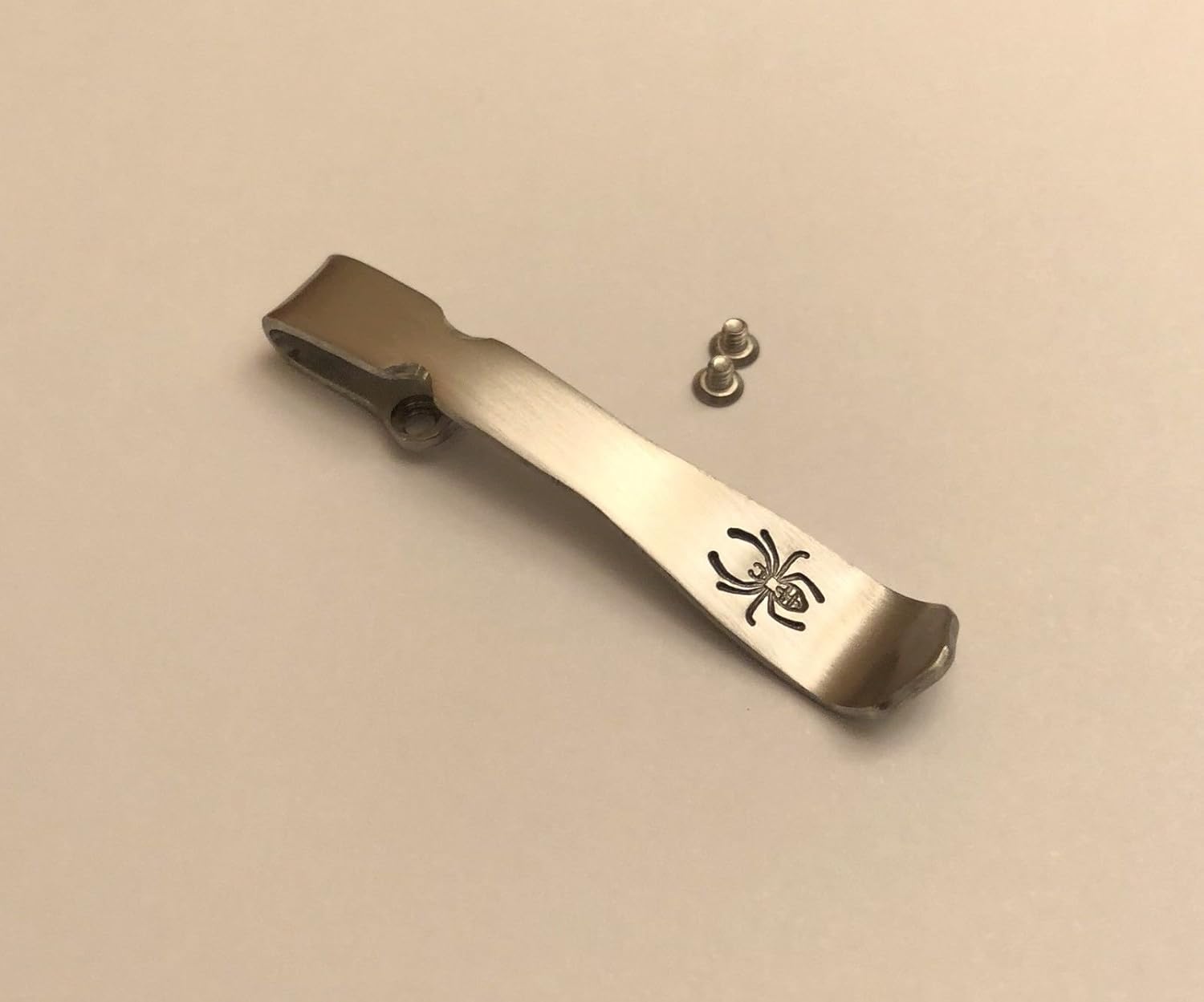 Titanium Deep Pocket Clip For Spyderco Stainless Police 3 C07P C07PS Spider Marking Tip Up