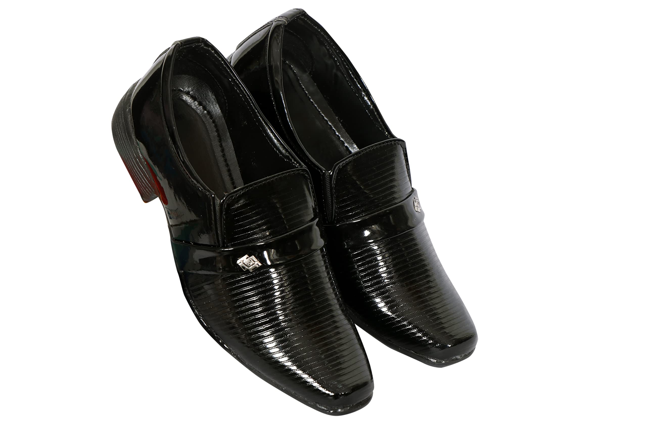 ALPNOMEKid's-Boy's Black Trending Stylish Slip On Formal Oxford Shoes