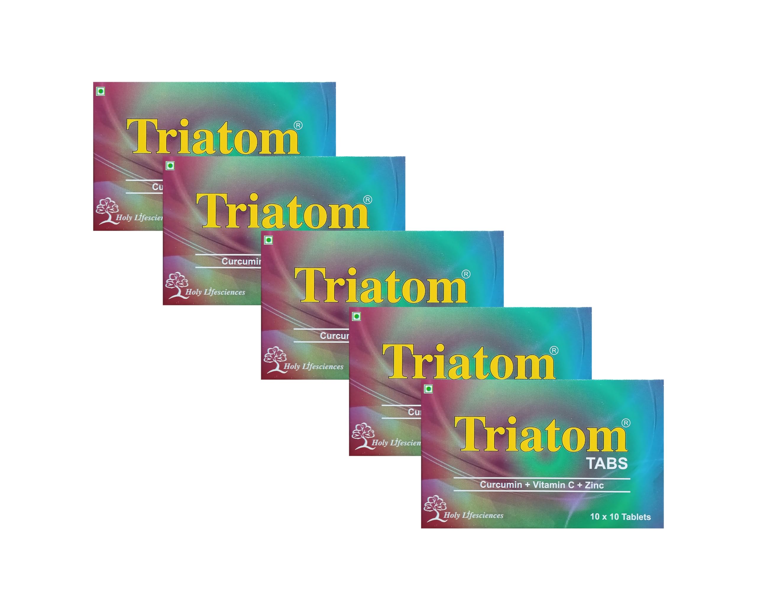 Triatom Tablets - Vitamin C and Zinc Tablets with richness of antioxidants (Immunity Booster - Pack of 5 Strips)-image-37