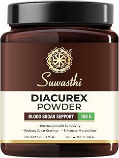Suwasthi Diacurex Powder with Berberine and 6 potent herbs helps regulate sugar management - 180 gm Price In India