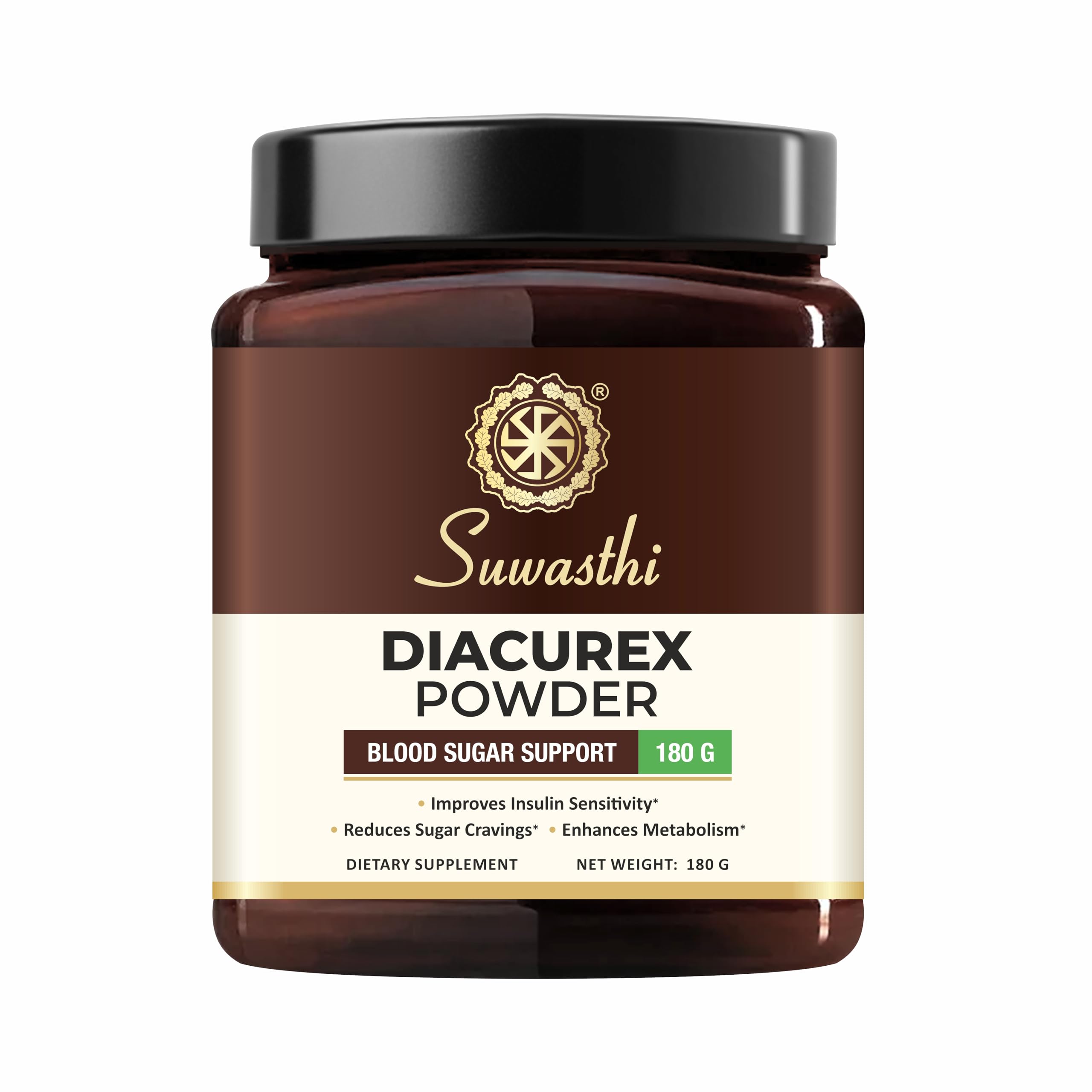 Suwasthi Diacurex Powder with 6 potent herbs helps regulate sugar management - 180 gm-image-36