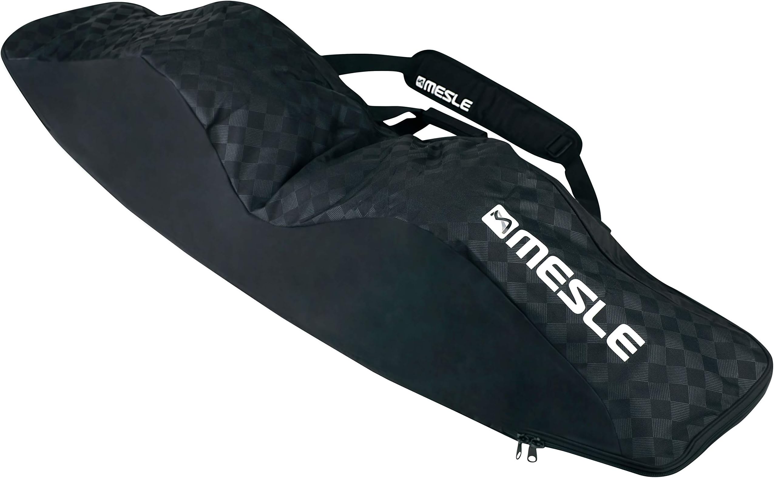 MESLE Wake- und Kiteboard Bag Padded, for Boards up to approx. 146 cm length with Binding, Helmet and Rope, Kite-Bag Wakeboard-Bag, black