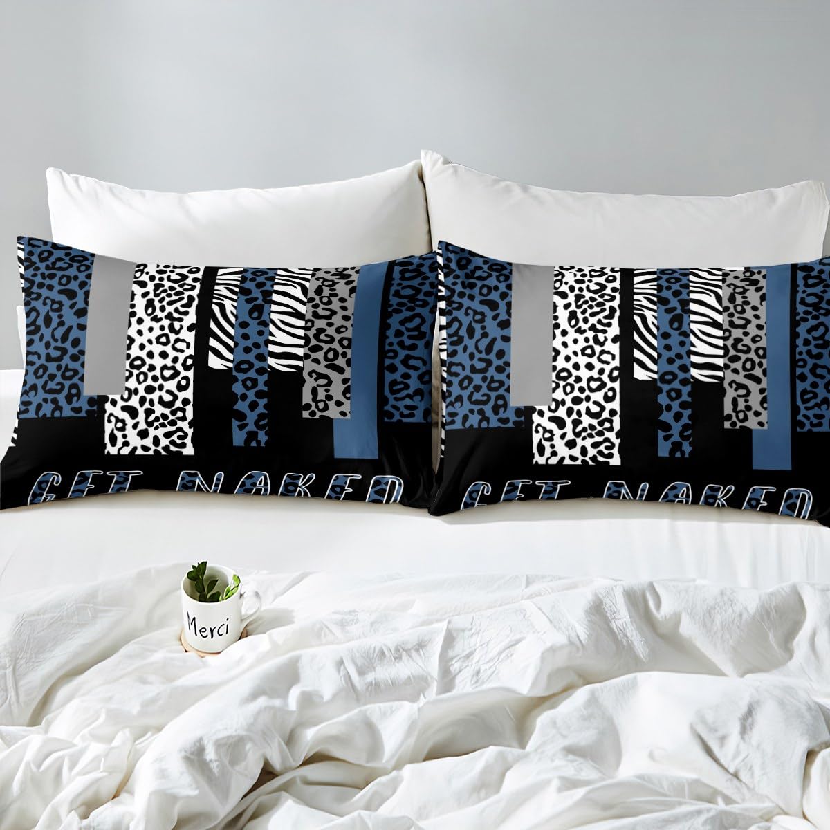 Loussiesd Set Di Biancheria Da Letto King Size 3 Pezzi Con Motivo Leopardato - Morbida Microfibra - 2