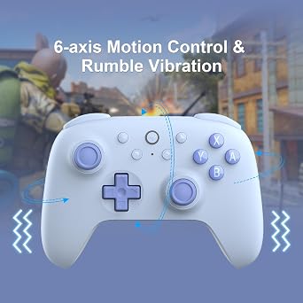 8Bitdo Ultimate 2C Bluetooth Controller for Switch 2/Switch, Switch Controller with 6-Axis Motion Control, Rumble Vibration, Refined D-Pad, Bumpers, Hall Effect Joysticks - Blue