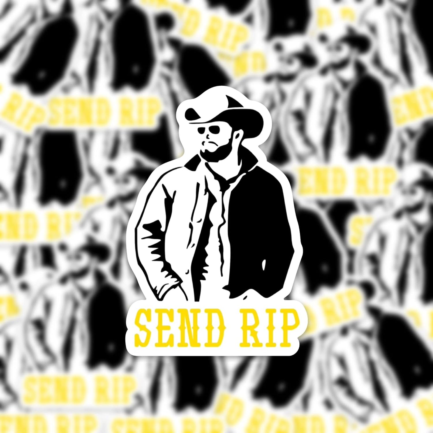 Yellowstone Sticker - Yellowstone TV Show - Send Rip Sticker - Dutton Ranch - Yellowstone Decal