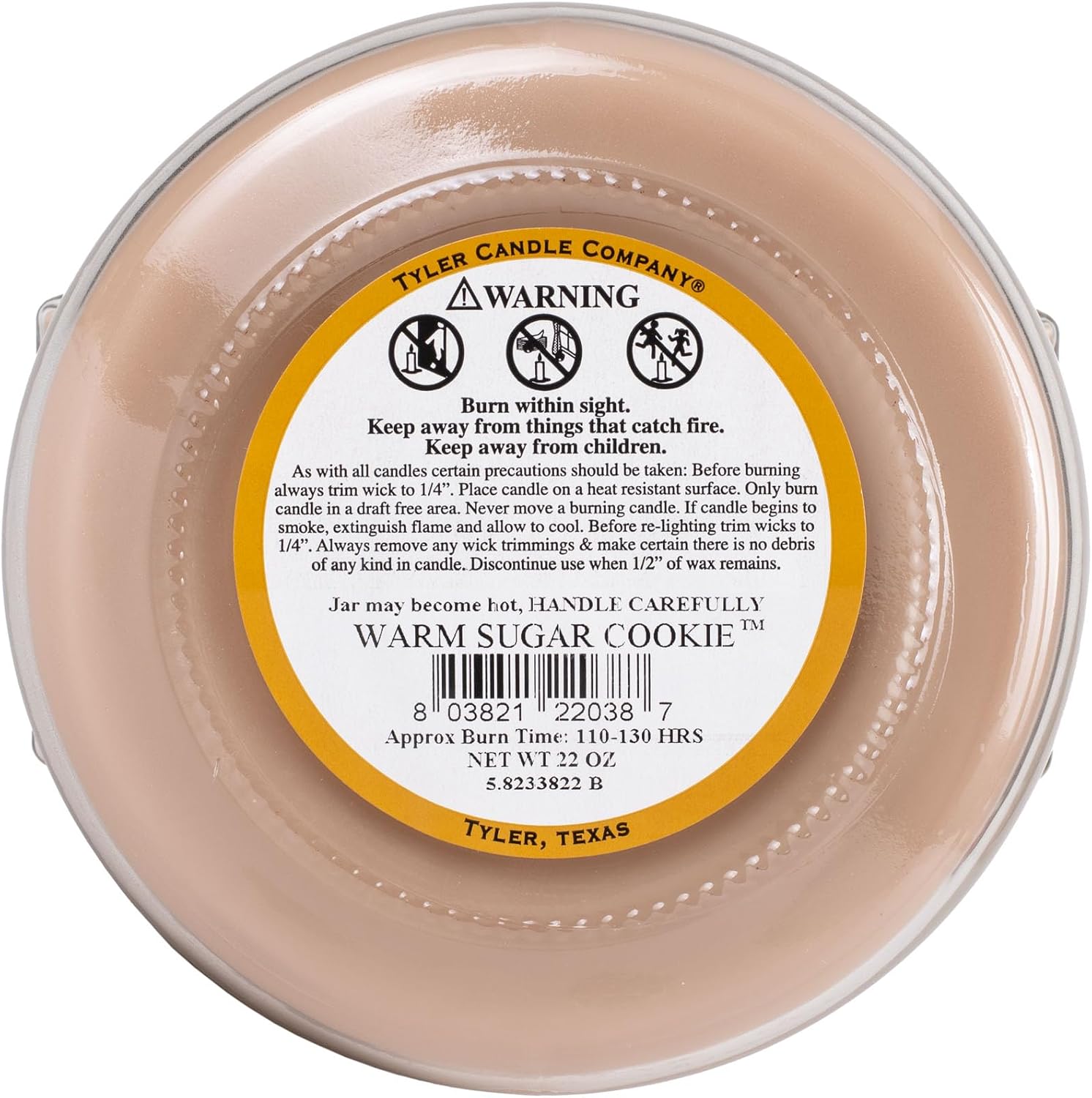 Tyler Candles - Warm Sugar Cookie Scented Candle - 22 Ounce 2 Wick Candle