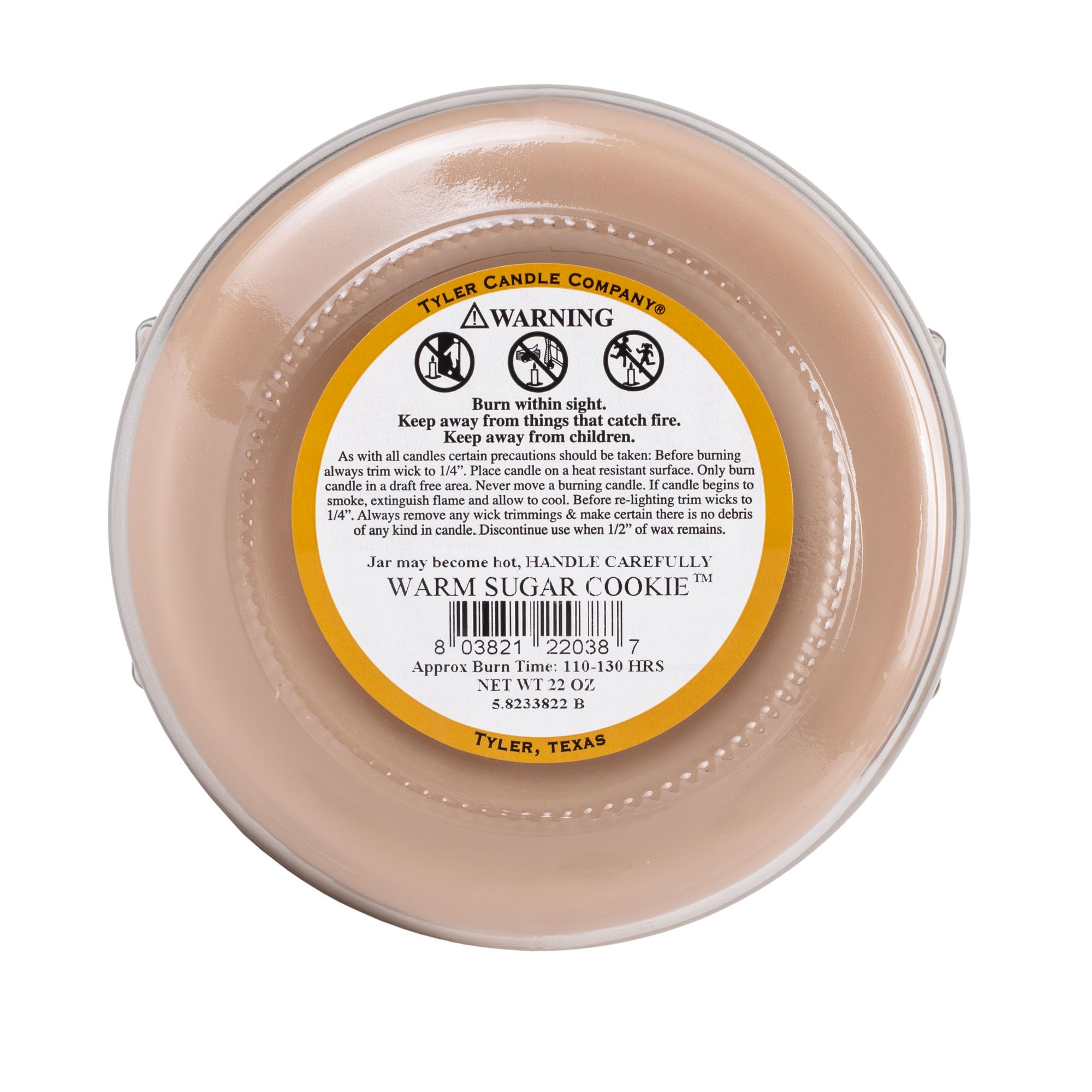 Tyler Candles - Warm Sugar Cookie Scented Candle - 22 Ounce 2 Wick Candle - 4