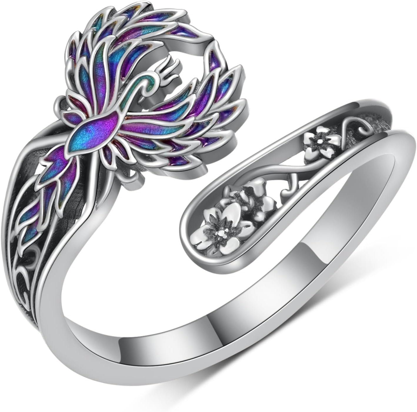 Thumb Rings for Women 925 Sterling Silver Phoenix Ring Adjustable Thumb Ring Phoenix Jewelry Gifts for Women