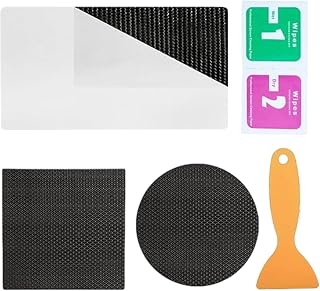 Trampoline Patch Repair Kit – Self-Adhesive Holes Repairing Tape in 3 Shapes: Square, Rectangular, Round, Durable Trampoline Mat Repair Kit for Tears, Holes, and Wear, Ideal for Backyard, Multicolor