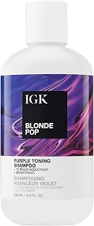 IGK BLONDE POP Purple Toning Shampoo, 8 Oz