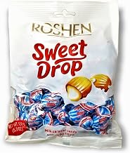 Roshen Caramel Candy Sweet Drop with Milky Filling, Delicious, Flavorful Sweets 150g/5.29oz Pack of 1