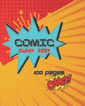 Comic Blank Book 100 Pages.: Size 7.5"x9.25" Blank Comic Books and Sketchbooks for Kids ,No Speech Bubbles, Draw your own comics 100 pages