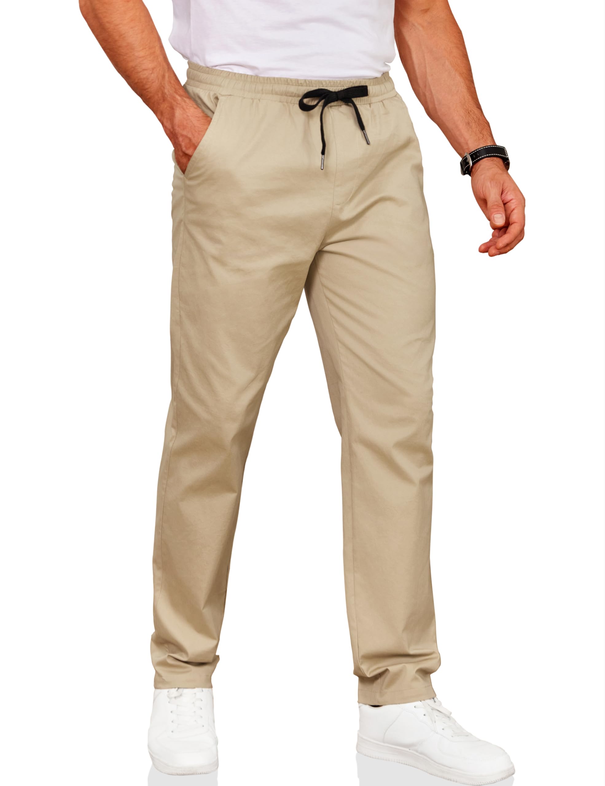 COOFANDY Men's Drawstring Casual Pants