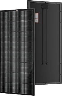 RICH SOLAR 200 Watt Black 12 Volt Moncrystalline Solar Panel High Efficiency Solar Module for RV Trailer Camper Marine Off Grid