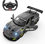 RASTAR Porsche 911 GT2 RS Model Car, 1:24 Scale RC Porsche 911 GT2 RS Clubsport 25 Remote Control Car for for Kids Adults, RC Sports Supercar Grey
