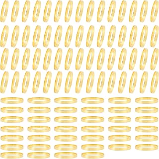 Lot de 100 ronds dorés élégants en métal - Boucles serviette en métal - Anneaux de serviette pour mariage, Noël, collection de famille, décoration de table