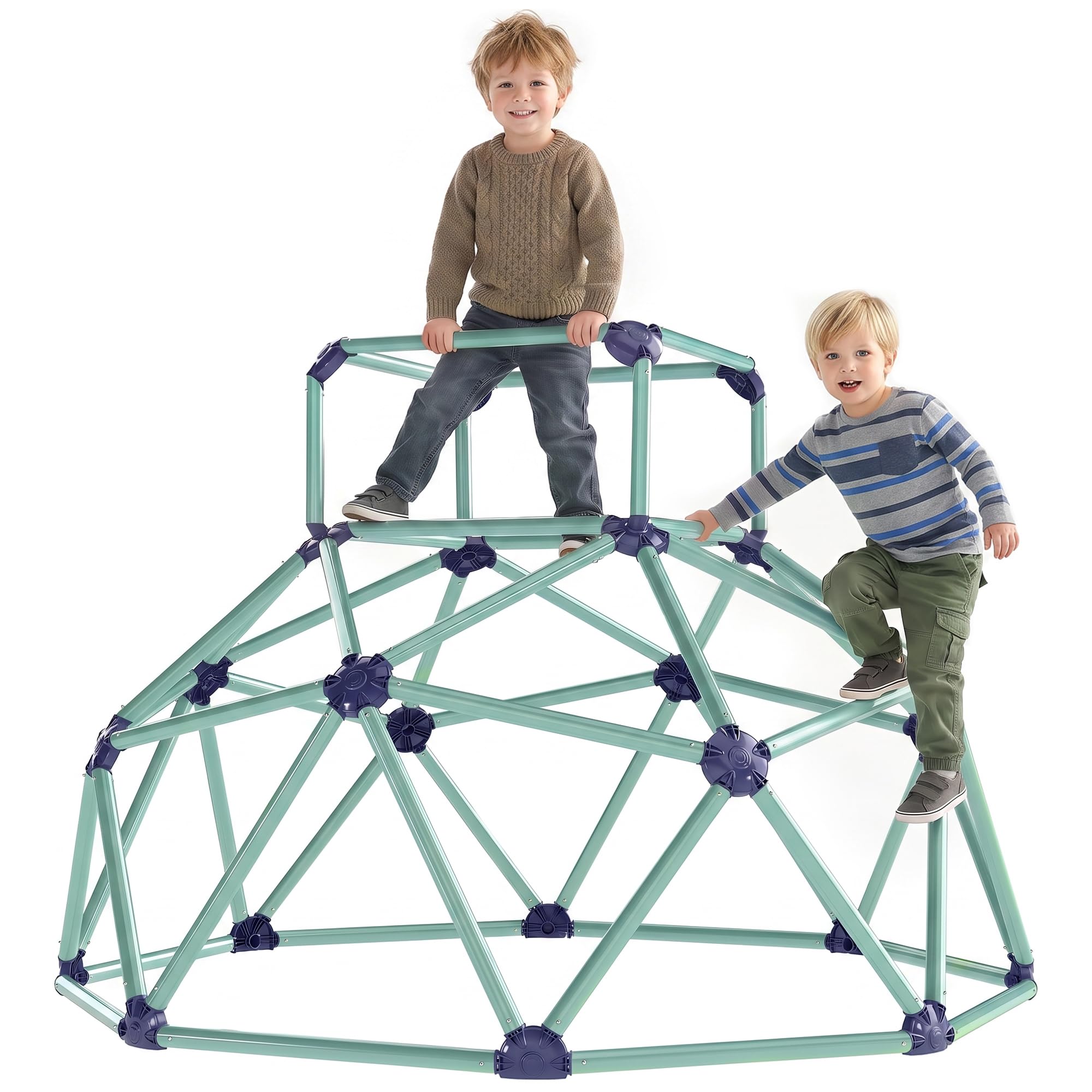 AIYAPLAY Dôme d'escalade Ø182,5 cm Structure d'escalade d'extérieur Résistant aux UV, imperméable Dôme d'escalade pour Enfants jusqu'à 90 kg, Aire de Jeux d'extérieur pour Enfants de 3 à 8 Ans