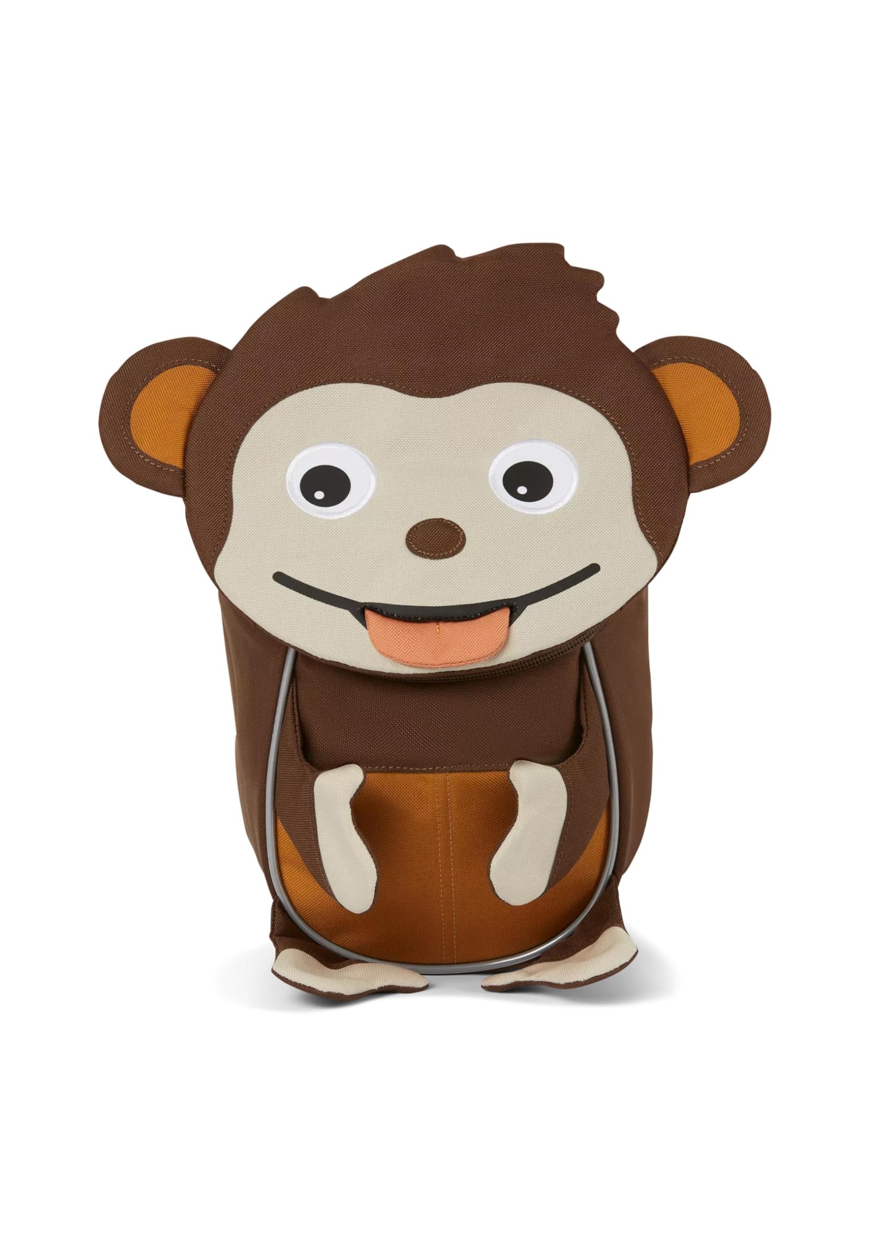 Affenzahn Kleiner Freund Bundle mit Trinkflasche und Brotdose, Kita Rucksack Set für 1-3 Jährige Affenzahn - Braun