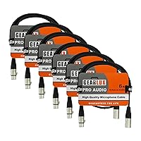 Vista 33 de Gearlux, cable de micrófono XLR, completamente balanceado, macho a hembra, 3.2 pies - paquete de 2
