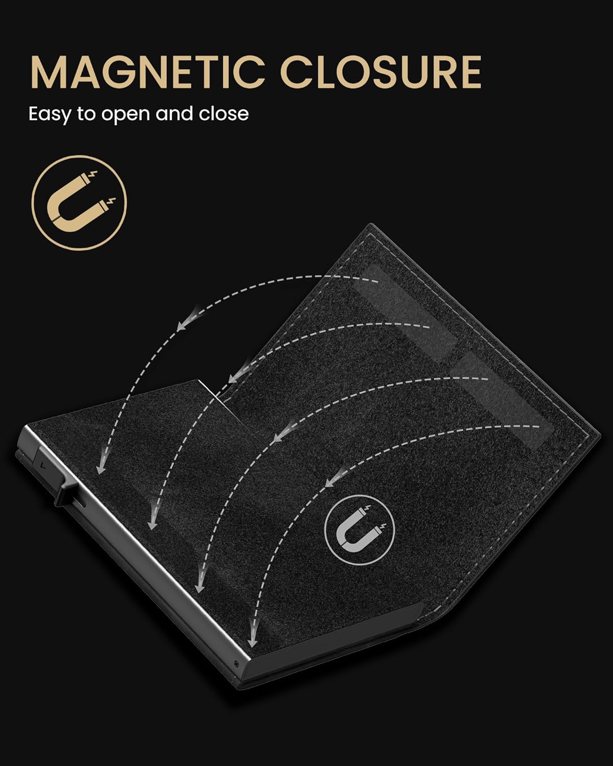 typecase Mens Wallet Card Holder for AirTag: Leather Smart Wallet for Men Compatible with Apple Air Tag, RFID Blocking, Slim, Minimalist - 9-14 Card Capacity | ID Window | Cash Slot (Deep Black) - Image 8