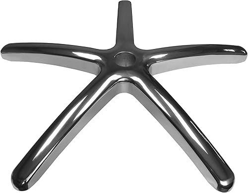 Base de silla de oficina de repuesto resistente, 28 pulgadas, aluminio - S4164