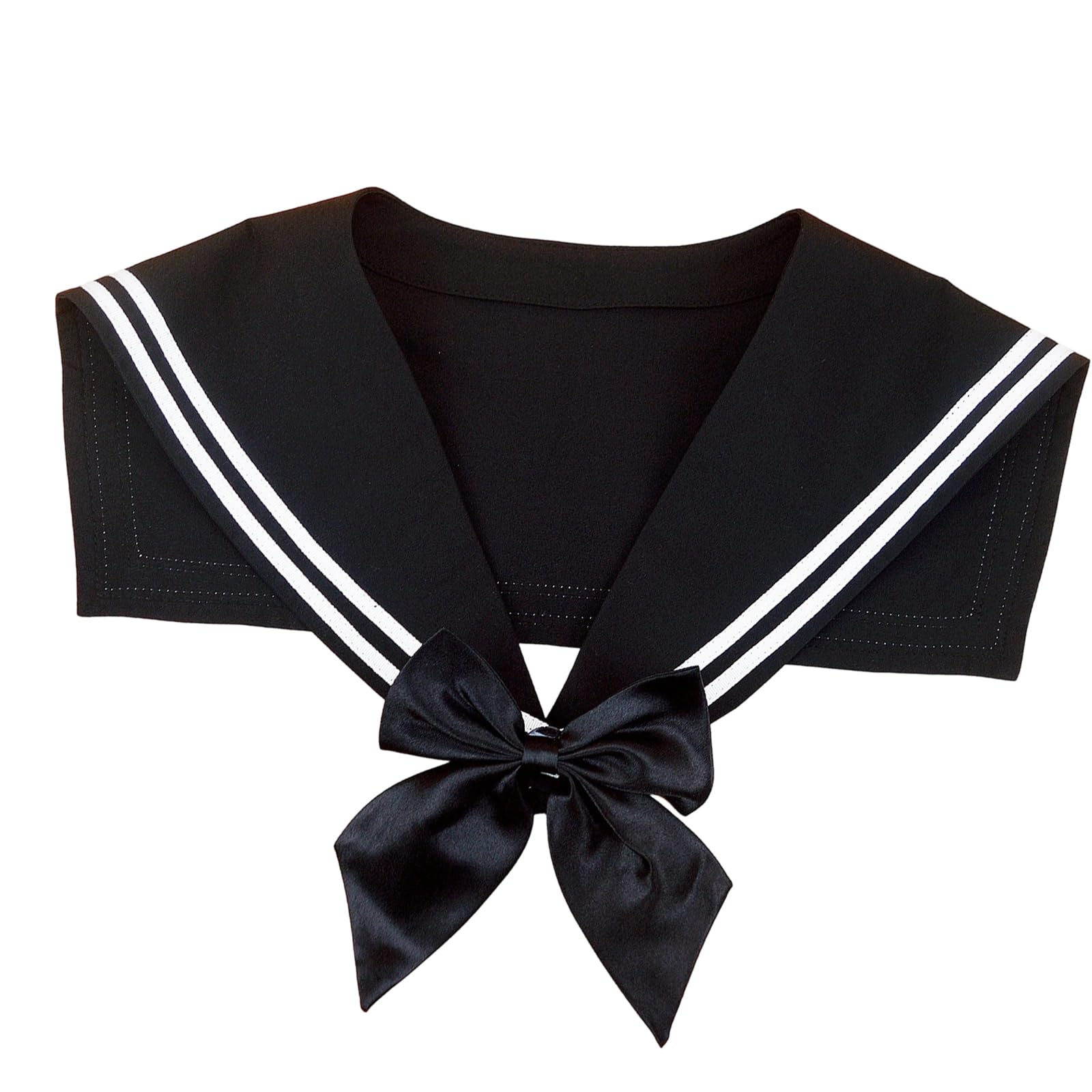 OSNIYAW Elegant Sailor Detachable Collar with Polyester Fabric for School Uniform and Cosplay Sailor Collar Breathable School Accessory