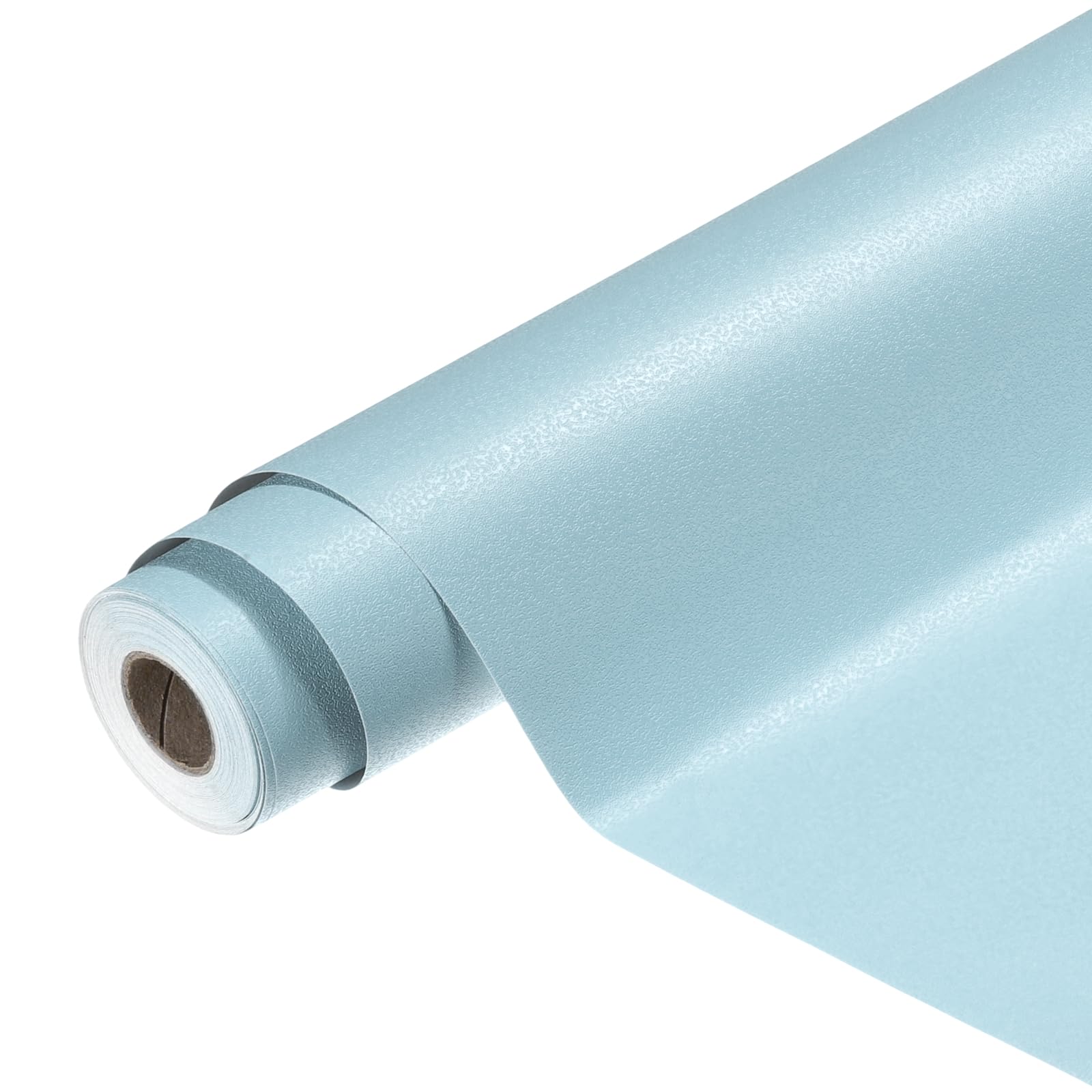 Papier peint autocollant PVC vert HARFINGTON 55x500cm rouleau de vinyle givré meuble