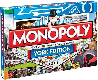 Winning Moves York Monopoly Board Game, Advance to The Shambles, National Railway Museum or York Minister and trade your way to success, 2–6 players makes a great gift for ages 8 plus