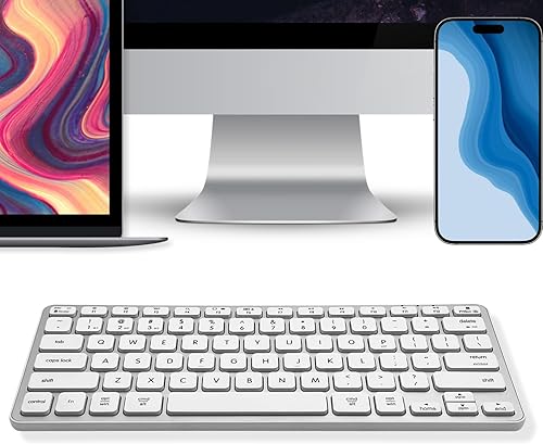 Miniatura 2 de Teclado Inalámbrico Bluetooth Macally para Mac - Conectividad Premium para Múltiples Dispositivos - Teclado Apple Compatible para MacBook ProAir,