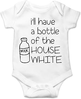 AW Fashions I Will Have A Bottle Of The House White Baby Bodysuit Cute Newborn Boys Outfit Funny Infant