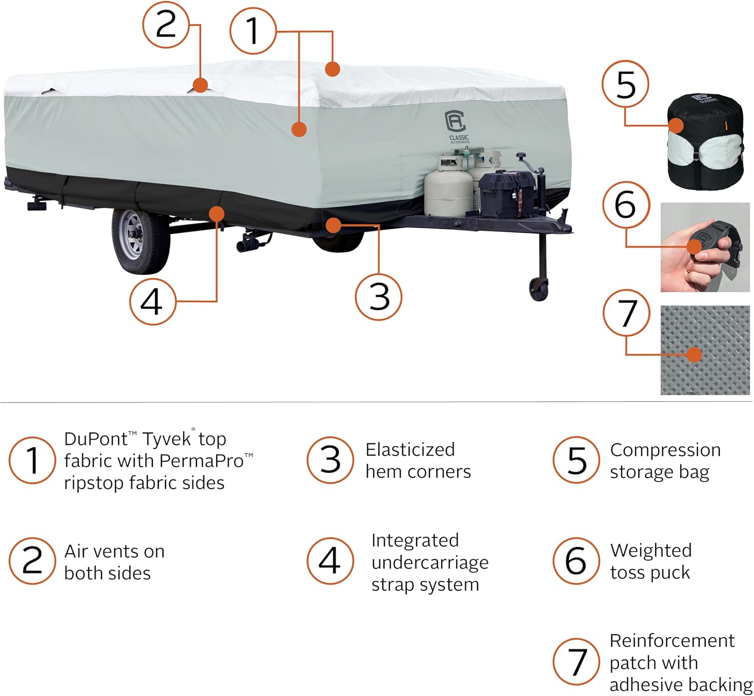 Classic Accessories RV SkyShield™ Class B RV Cover, Fits 20'L x 117" H, Model 1