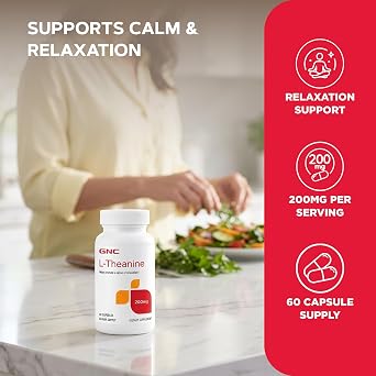 GNC L-Theanine 60 Kapsül Özel Takviye