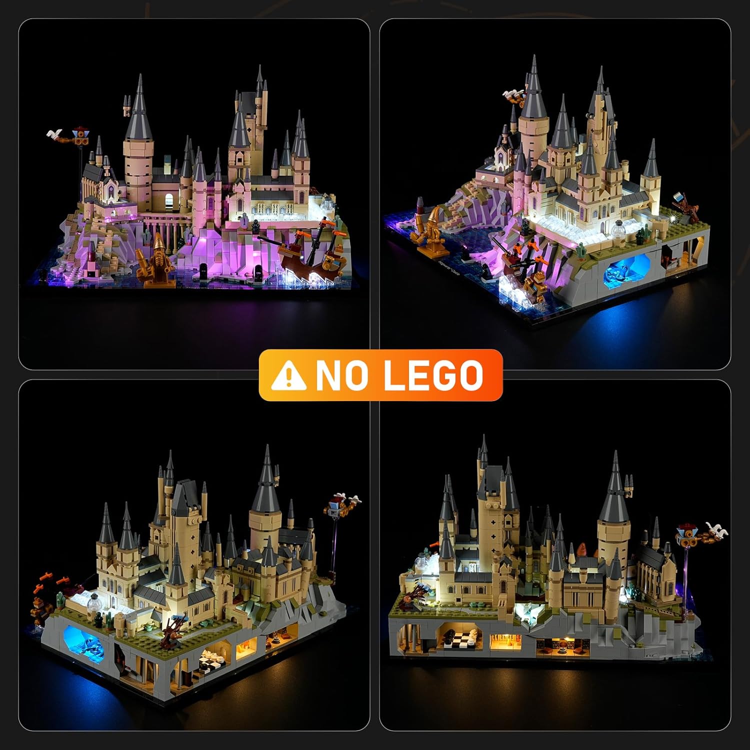 LIGHTAILING Led Light for Lego-76419 Hogwarts-Castle and Grounds - Valentines Day Edition - Easy Install, Hidden Wiring, Home Decor & Gift-Ready (Model Not Included)