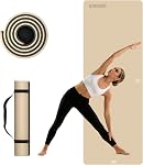 10mm Yoga Mat Thick Wide Large for Home Workout Carrying Strap | Non Slip TPE Exercise Mats Joint-Friendly Stable,76"x28"Extra Tapis Entrainement Au Sol Fitness ,Pilates Gym Travel Men Women