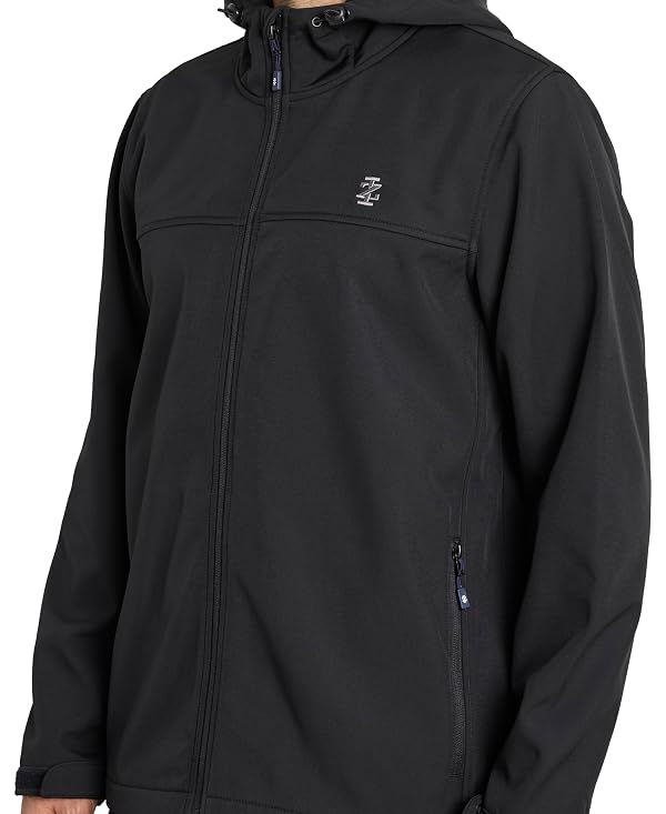 IZOD Men's Hooded Soft Shell Jacket, Black, Large by IZOD - Used condition - Image 2