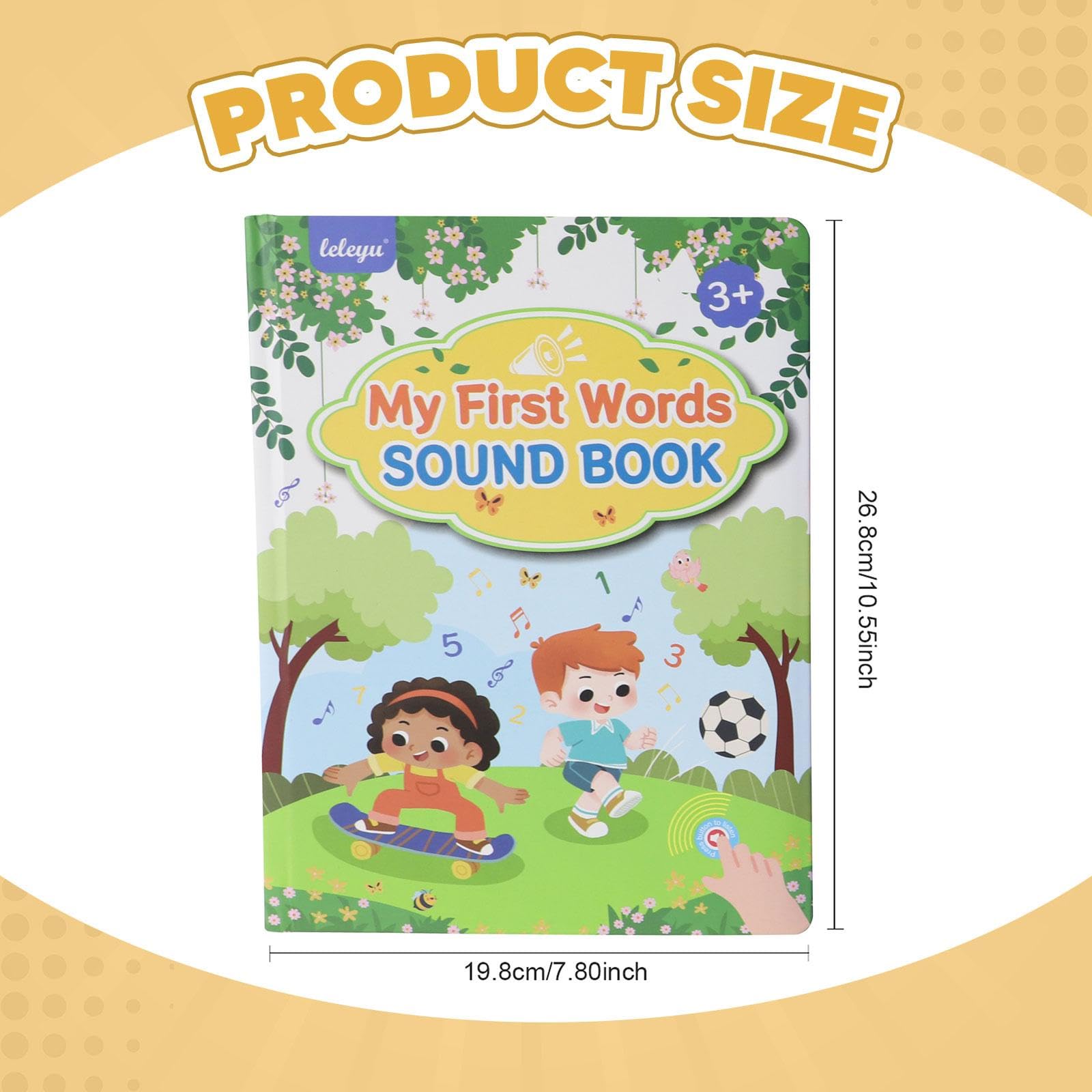 Gralara Libro Interactivo de Aprendizaje de Inglés para Niños con Audio Temáticos Construcción de Vocabulario y Papel Firme Adecuado para