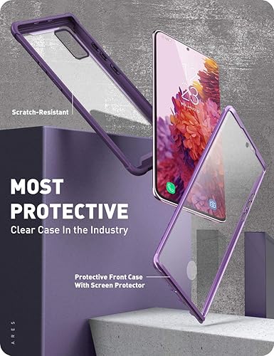 Vista 12 de i-Blason Ares Series - Funda para Samsung Galaxy S20 FE 5G Negro