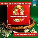 Toffee Coffee Roasters | South Indian Filter Coffee Gift Hamper| FC + Brass Dabara Set + Brass Coffee Maker | Corporate Bulk Gifting |Gift gallery image