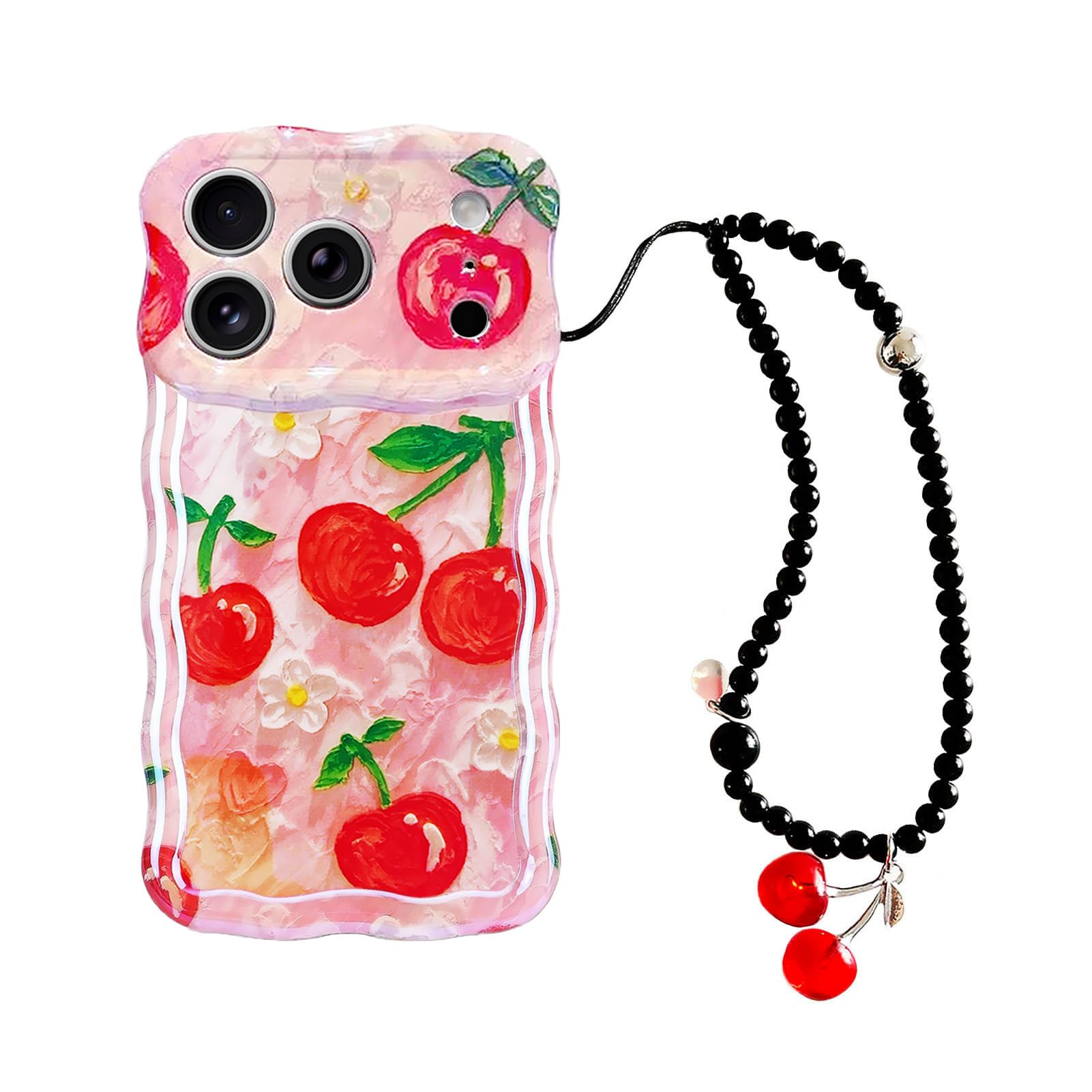 Amazon.com: Red Cherry Phone Case with Charm for iPhone 17 pro max