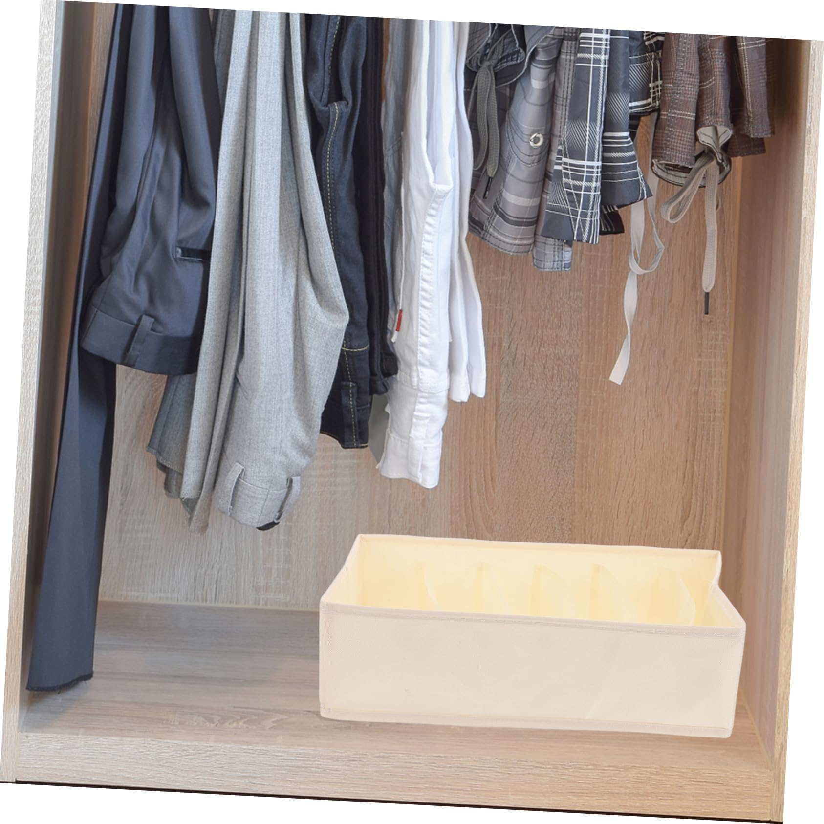 Alipis Organizer Per Armadio Da 3 Pezzi, 6 Scomparti Per Jeans, Maglioni, Lenzuola, Camicie, Scatola Portaoggetti Per Armadio, Guardaroba, Mensola Per Camera Da Letto