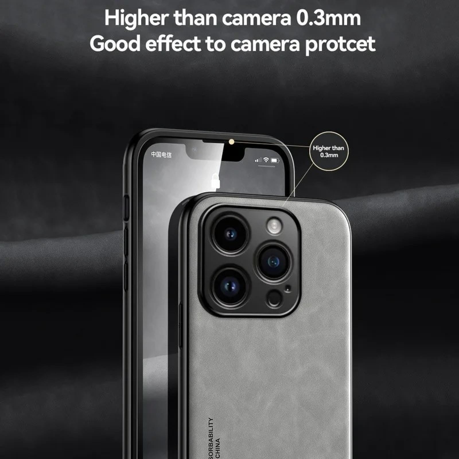 Amazon.co.jp: RNOZX iPhone 13 ProMax用 高級レザーケース 耐衝撃