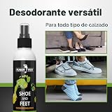 Funky Zapato de pies y pies Deodorizing pie olor spray – 100% Natural – deshacerse de olor de pies con Deodorizer olor eliminator para zapatos y piel