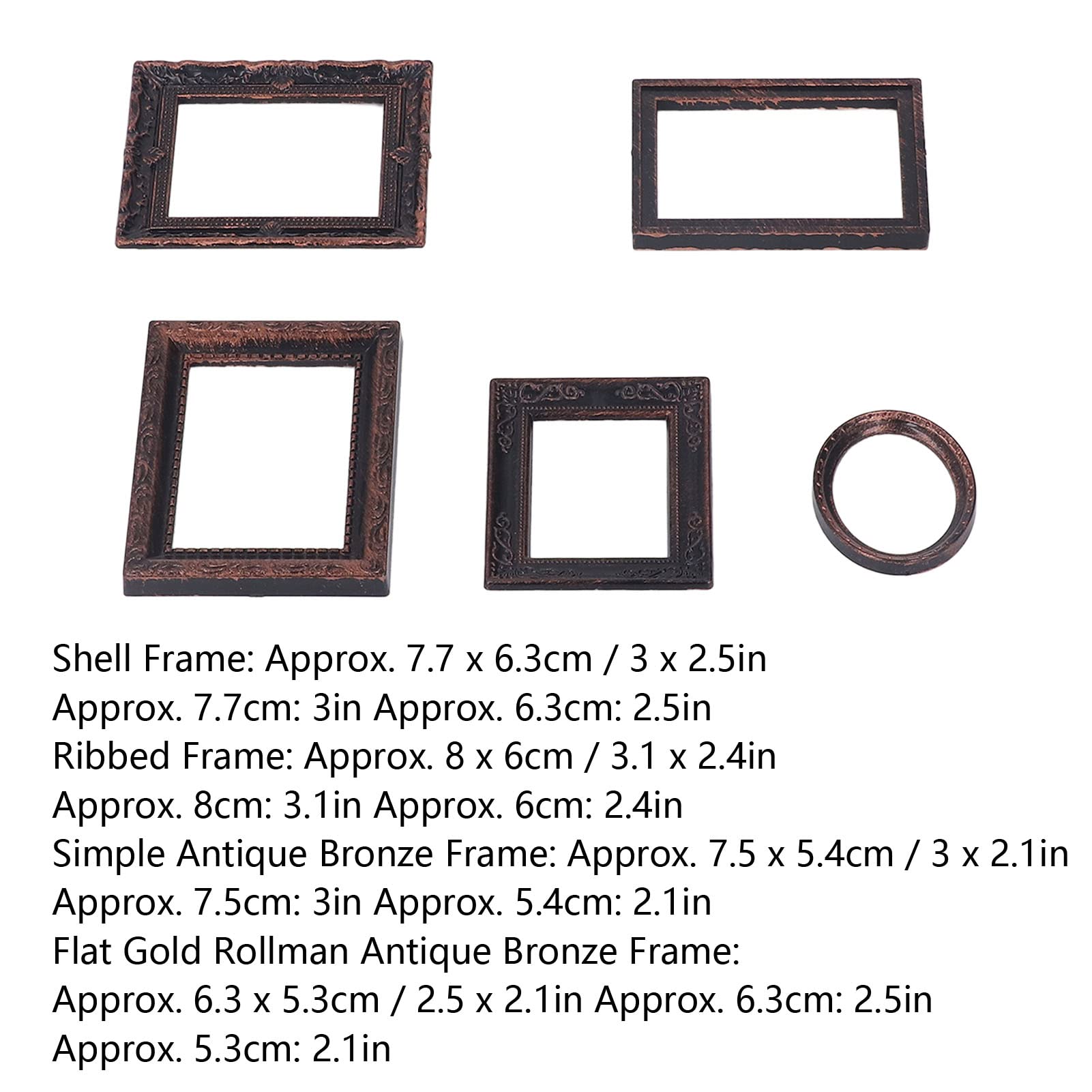 Amazon | Ongwan ドールハウス・ミニチュアキット ミニ額縁 ミニ